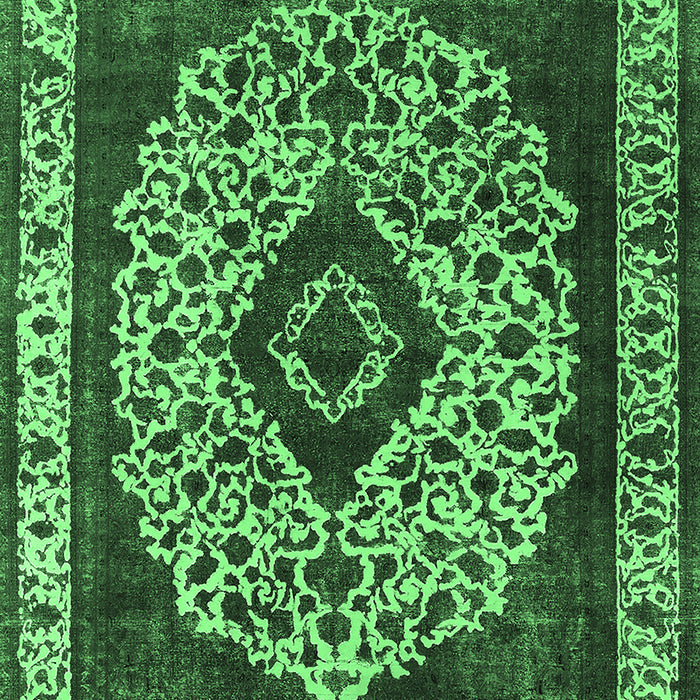 Oriental Emerald Green Industrial Rug, urb1032emgrn