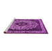 Sideview of Machine Washable Oriental Pink Industrial Rug, wshurb1032pnk