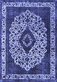 Oriental Blue Industrial Rug, urb1032blu