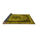 Sideview of Oriental Yellow Industrial Rug, urb1032yw