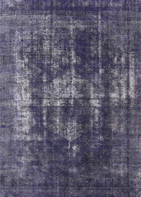 Machine Washable Industrial Modern Blue Rug, wshurb1033