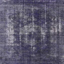 Square Machine Washable Industrial Modern Blue Rug, wshurb1033