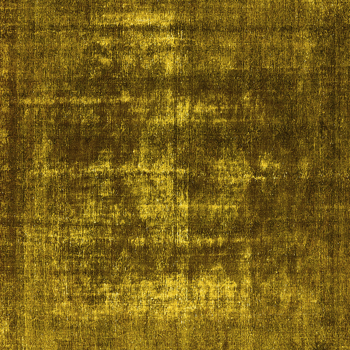 Square Oriental Yellow Industrial Rug, urb1033yw