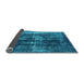 Sideview of Oriental Light Blue Industrial Rug, urb1033lblu