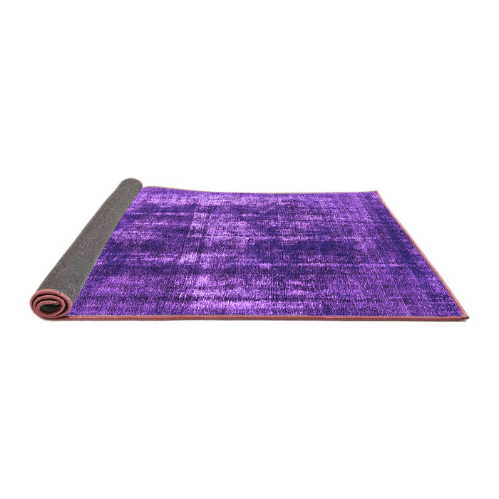 Sideview of Oriental Purple Industrial Rug, urb1033pur