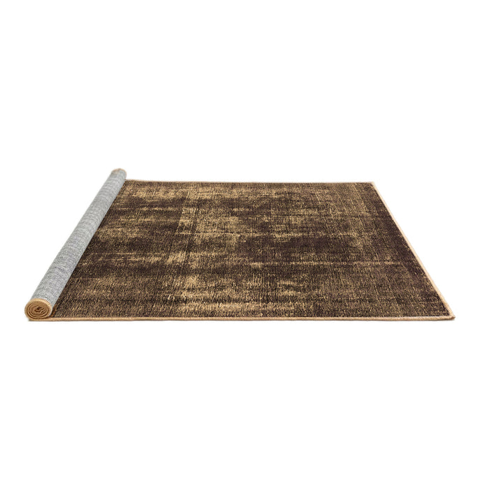 Sideview of Machine Washable Oriental Brown Industrial Rug, wshurb1033brn