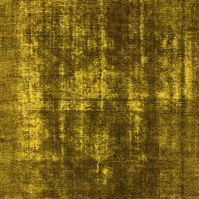 Machine Washable Oriental Yellow Industrial Rug, wshurb1033yw