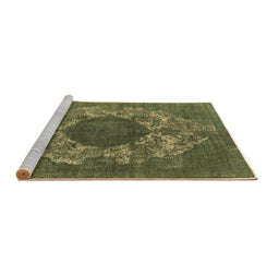 Sideview of Machine Washable Oriental Brown Industrial Rug, wshurb1034brn