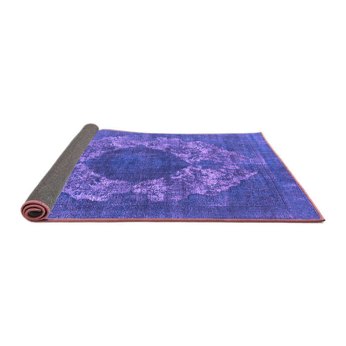Sideview of Oriental Purple Industrial Rug, urb1034pur