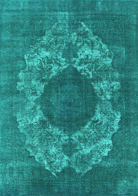 Oriental Turquoise Industrial Rug, urb1034turq