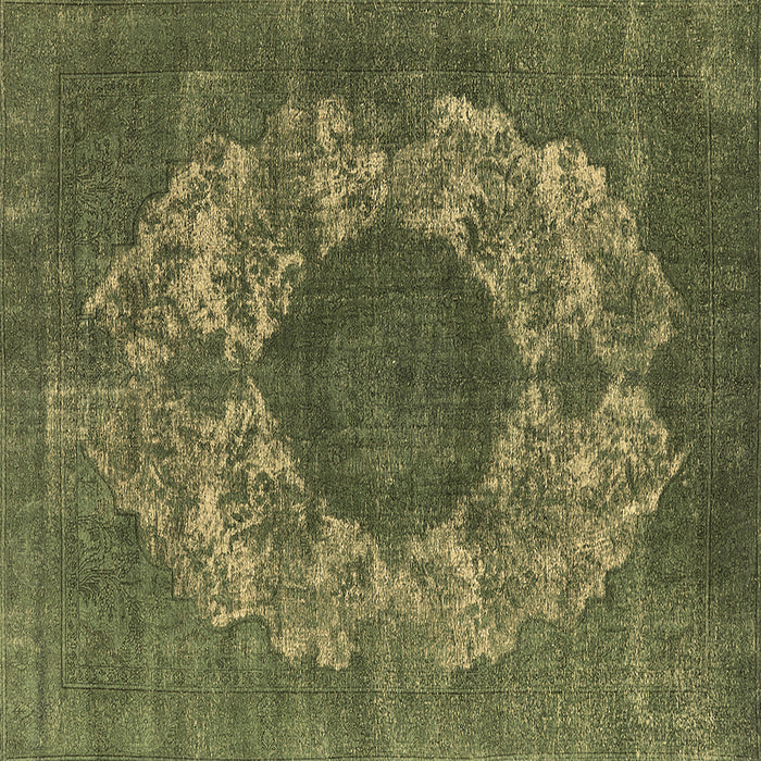 Square Machine Washable Oriental Brown Industrial Rug, wshurb1034brn