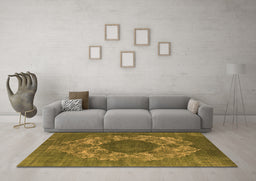 Machine Washable Oriental Orange Industrial Area Rugs in a Living Room, wshurb1034org