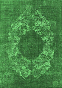 Oriental Emerald Green Industrial Rug, urb1034emgrn