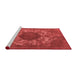 Industrial Red Washable Rugs