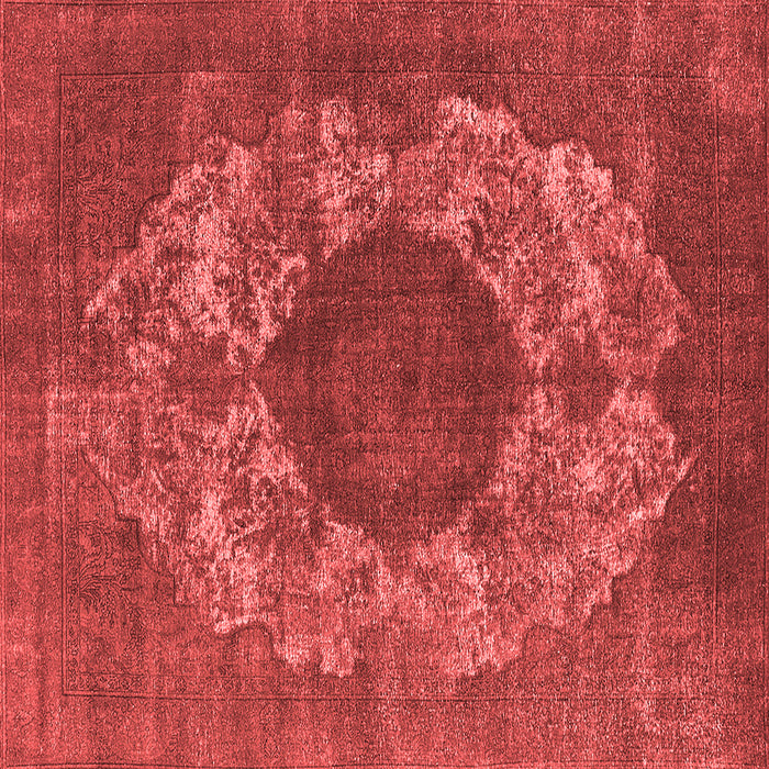 Machine Washable Oriental Red Industrial Rug, wshurb1034red