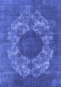 Oriental Blue Industrial Rug, urb1034blu