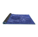 Sideview of Oriental Blue Industrial Rug, urb1034blu