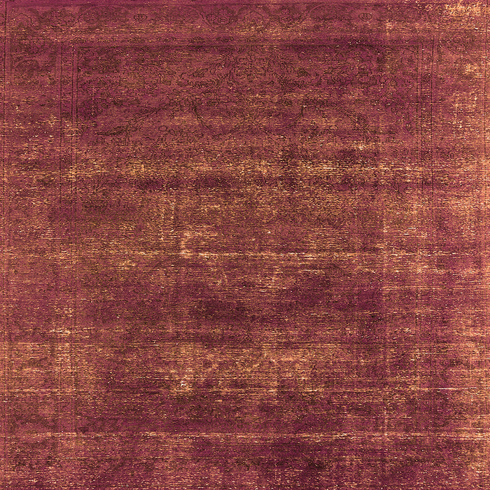 Square Oriental Orange Industrial Rug, urb1035org