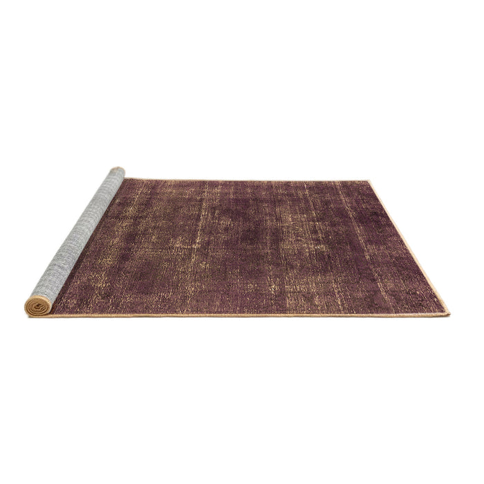 Sideview of Machine Washable Oriental Brown Industrial Rug, wshurb1035brn