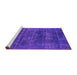 Sideview of Machine Washable Oriental Purple Industrial Area Rugs, wshurb1035pur