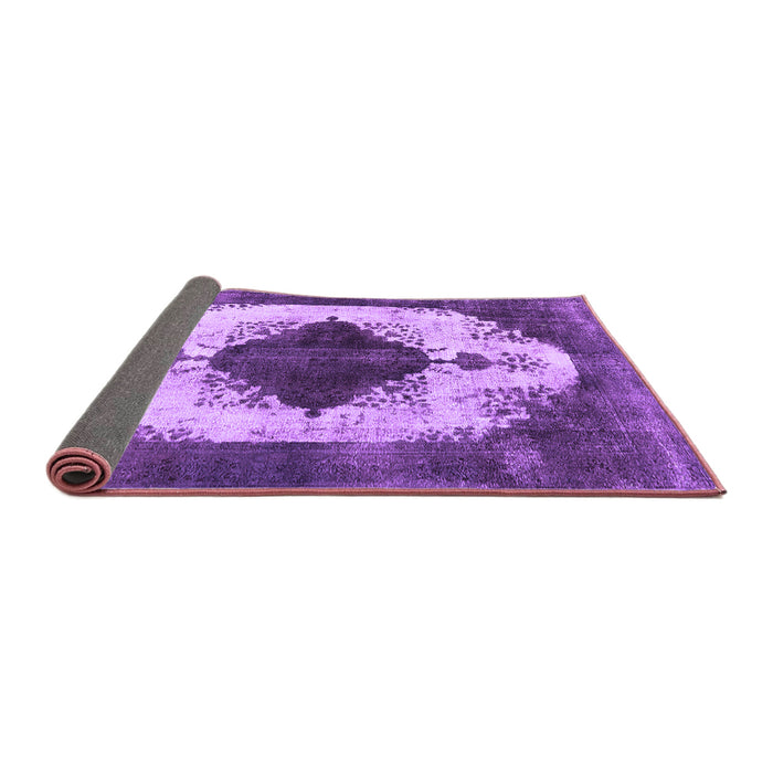 Sideview of Oriental Purple Industrial Rug, urb1036pur
