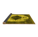 Sideview of Oriental Yellow Industrial Rug, urb1036yw