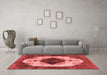 Industrial Red Washable Rugs