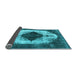 Sideview of Oriental Light Blue Industrial Rug, urb1036lblu