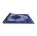 Sideview of Oriental Blue Industrial Rug, urb1036blu