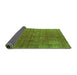 Sideview of Oriental Green Industrial Rug, urb1037grn