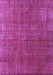 Machine Washable Oriental Purple Industrial Area Rugs, wshurb1037pur