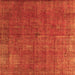 Square Oriental Orange Industrial Rug, urb1037org