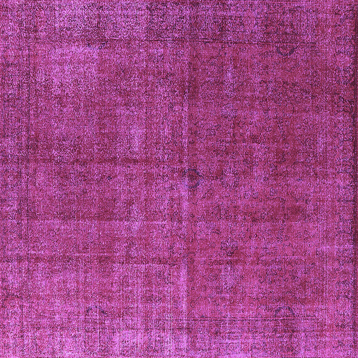 Square Machine Washable Oriental Purple Industrial Area Rugs, wshurb1037pur