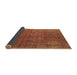 Sideview of Oriental Brown Industrial Rug, urb1037brn