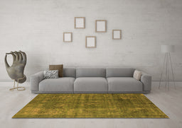 Machine Washable Oriental Orange Industrial Area Rugs in a Living Room, wshurb1038org