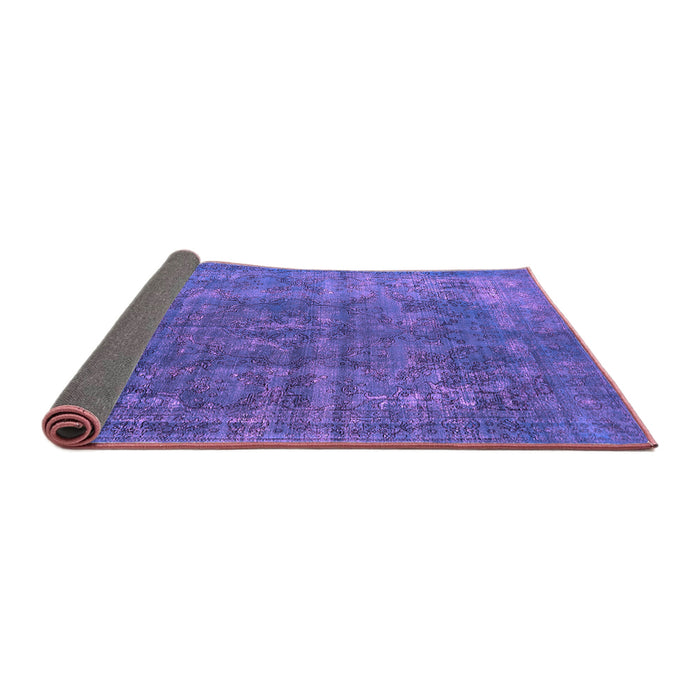 Sideview of Oriental Purple Industrial Rug, urb1038pur