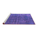 Sideview of Machine Washable Oriental Purple Industrial Area Rugs, wshurb1038pur