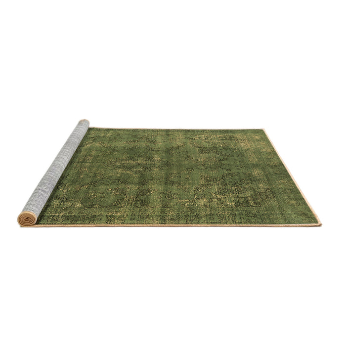 Sideview of Machine Washable Oriental Brown Industrial Rug, wshurb1038brn