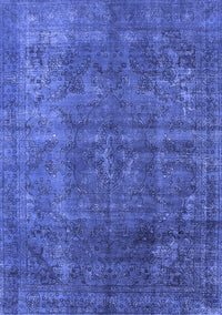 Oriental Blue Industrial Rug, urb1038blu