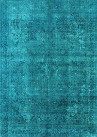 Oriental Light Blue Industrial Rug, urb1038lblu