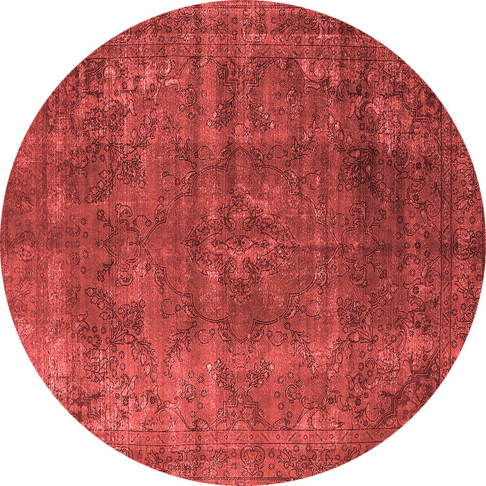 Machine Washable Oriental Red Industrial Rug, wshurb1038red
