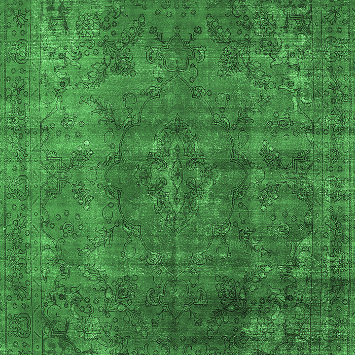 Oriental Emerald Green Industrial Rug, urb1038emgrn