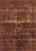 Machine Washable Oriental Orange Industrial Area Rugs, wshurb1039org