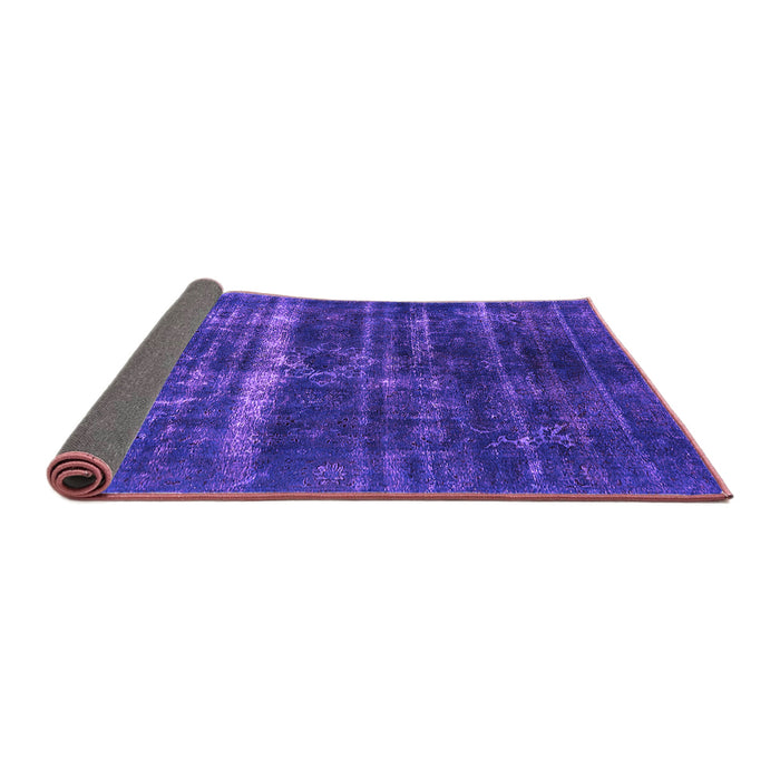Sideview of Oriental Purple Industrial Rug, urb1039pur