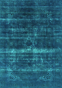 Oriental Turquoise Industrial Rug, urb1039turq