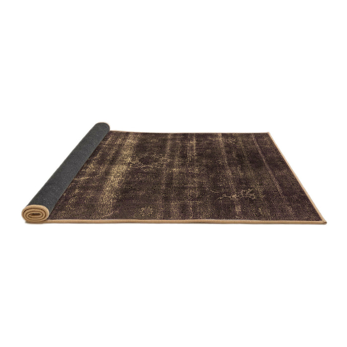 Sideview of Oriental Brown Industrial Rug, urb1039brn