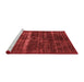 Industrial Red Washable Rugs