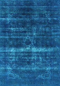 Oriental Light Blue Industrial Rug, urb1039lblu