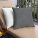 Front View of Mid-Century Modern Urban Square Charcoal Black Throw Pillow, 18 inch by 18 inch, pwurb103
