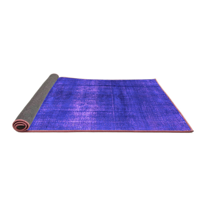 Sideview of Oriental Purple Industrial Rug, urb1040pur
